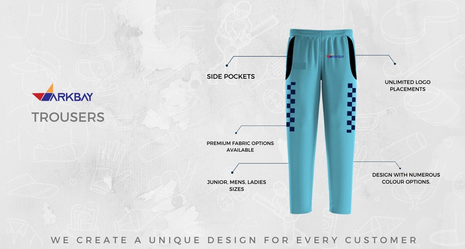 Custom Trousers-AUD $0.00 | ARK BAY Custom Trousers | ARK BAY
