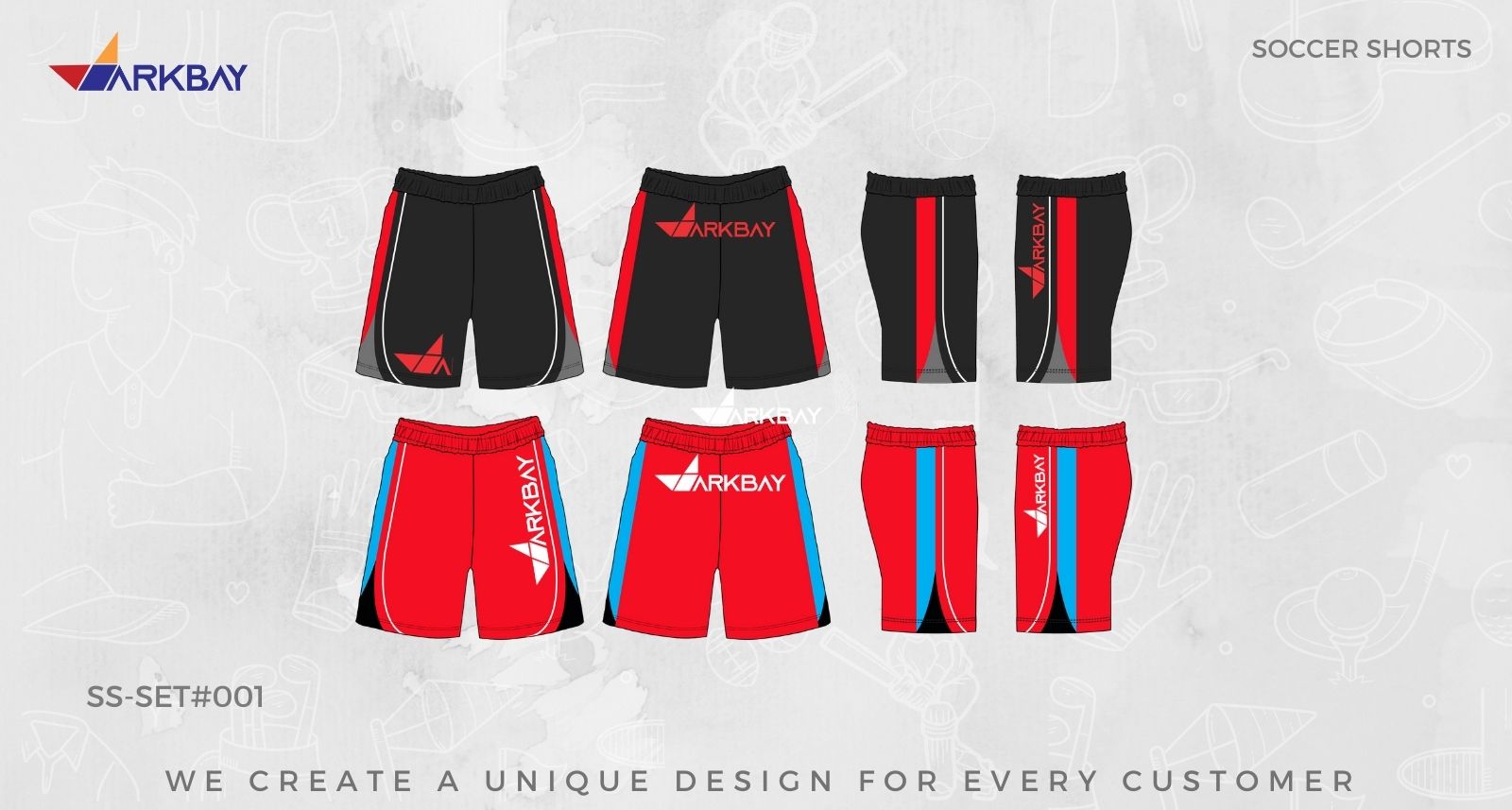 Custom Soccer Shorts | ARK BAY Custom Soccer Shorts | ARK BAY