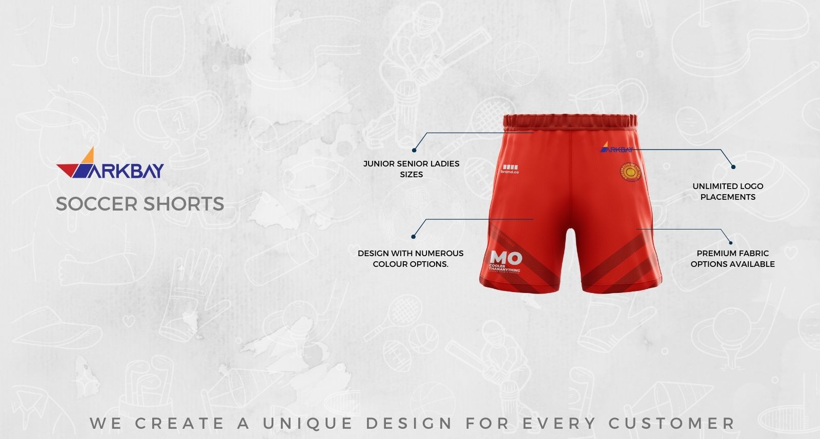 Custom Soccer Shorts-AUD $0.00 | ARK BAY Custom Soccer Shorts | ARK BAY