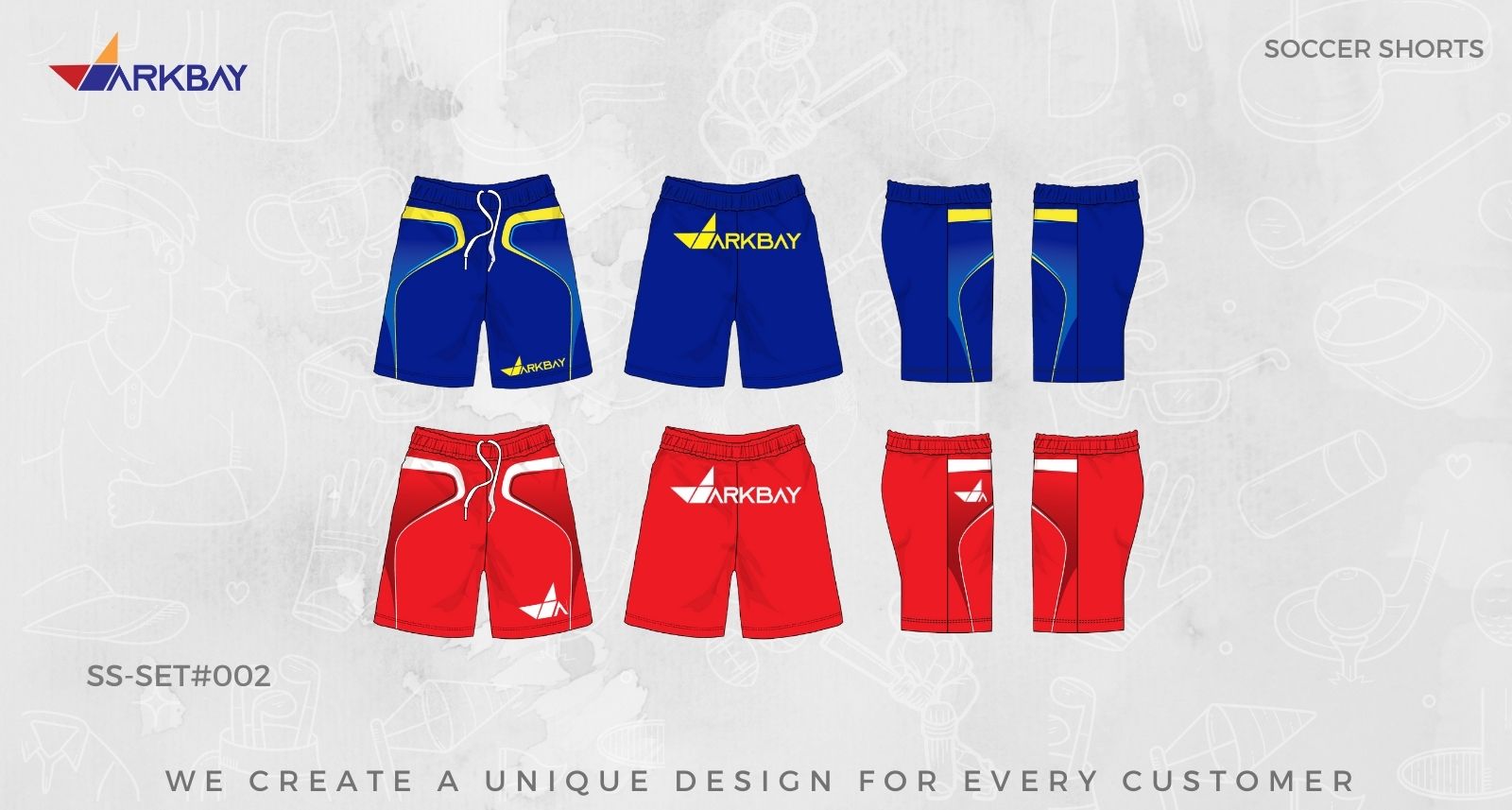 Custom Soccer Shorts | ARK BAY Custom Soccer Shorts | ARK BAY