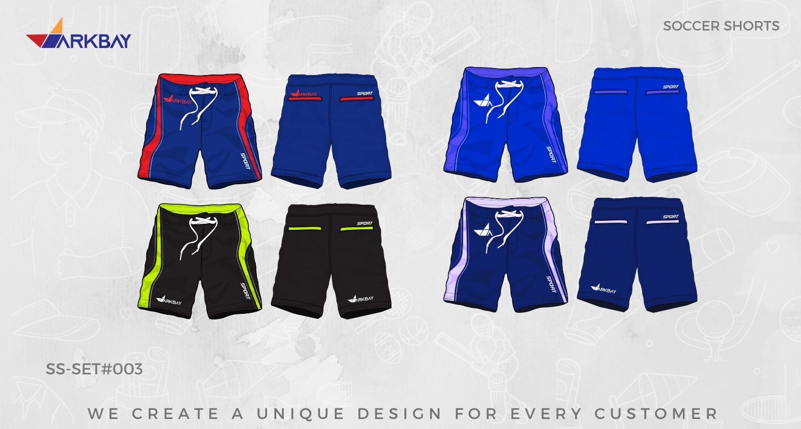 Custom Soccer Shorts | ARK BAY Custom Soccer Shorts | ARK BAY