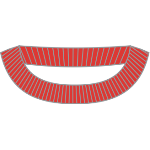 Ribbed Round Collar 